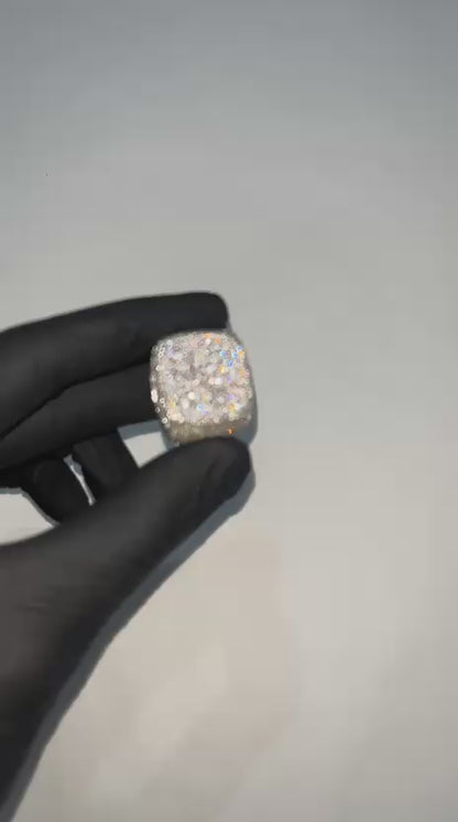 Anillo cuadrado en circona